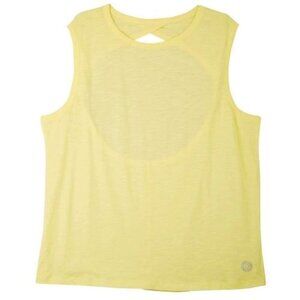 421 Brisas Womens Solid Open Back Twist Sleeveless Tank Top Size: Medium NWT
